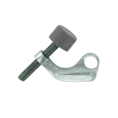 Solid Brass Hinge Mounted Hinge Pin Stop for Steel Hinges in Brushed Chrome