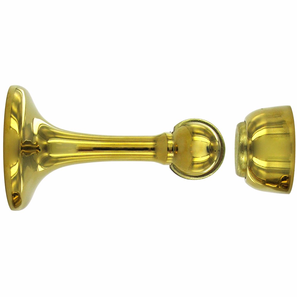 Solid Brass 3" Magnetic Door Holder in PVD Brass