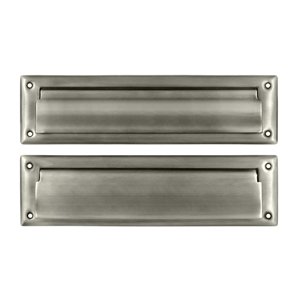 Mail Slot 13 1/8" with Interior Flap in Antique Nickel