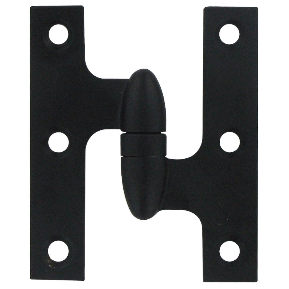 Solid Brass 3" x 2 1/2" Right Handed Olive Knuckle Door Hinge (Sold Individually) in Paint Black