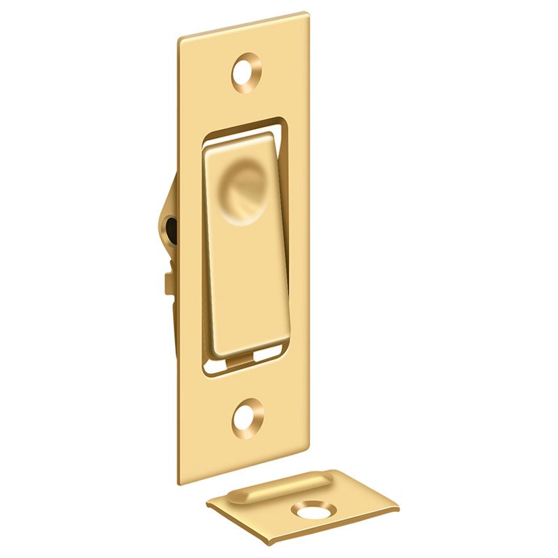 Pocket Door Jamb Bolt in PVD Polished Brass