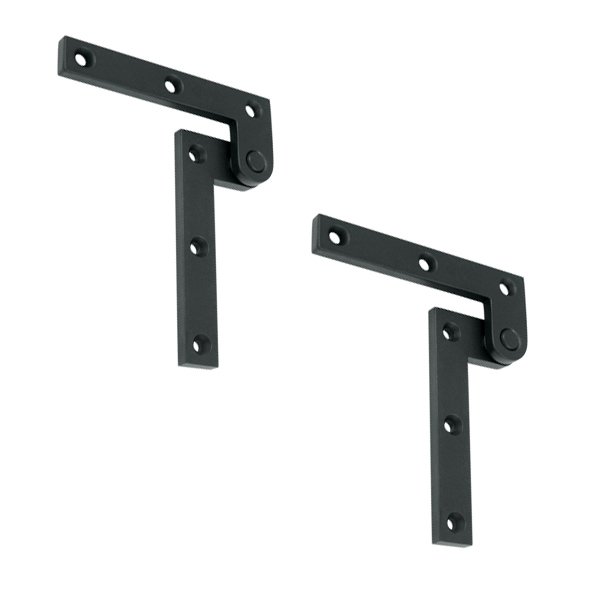 3 7/8" x 5/8" x 1 5/8" Hinge (SOLD AS A PAIR) in Paint Black