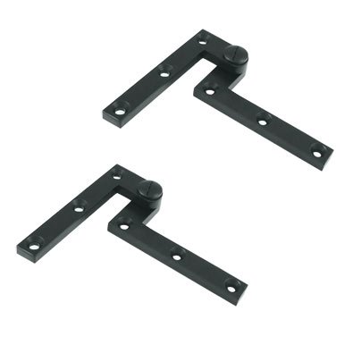 4 3/8" x 5/8" x 1 7/8" Hinge (SOLD AS A PAIR) in Paint Black