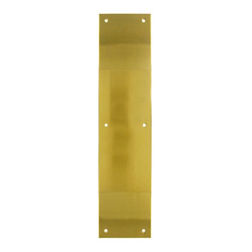 Solid Brass 15" x 3 1/2" Push Plate in PVD Brass