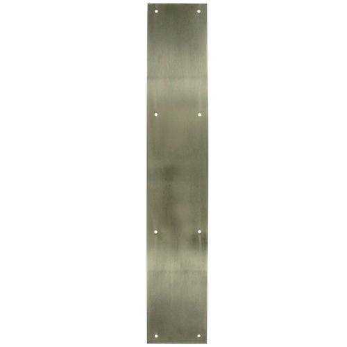 Solid Brass 20" x 3 1/2" Push Plate in Antique Nickel