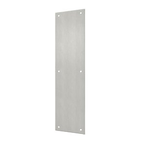 Push Plate 4" X 16" in Brushed Stainless Steel