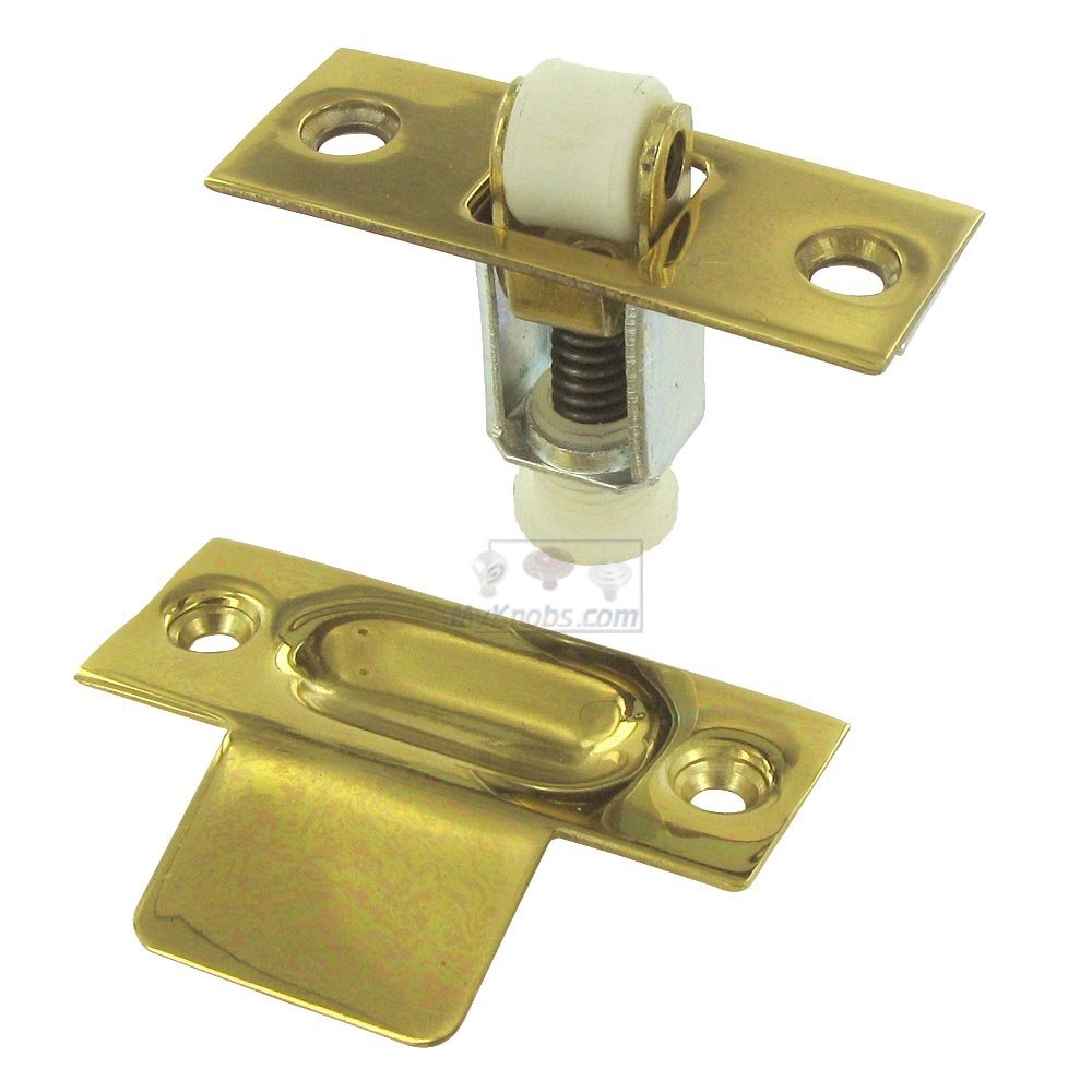 Solid Brass Roller Catch in Polished Brass