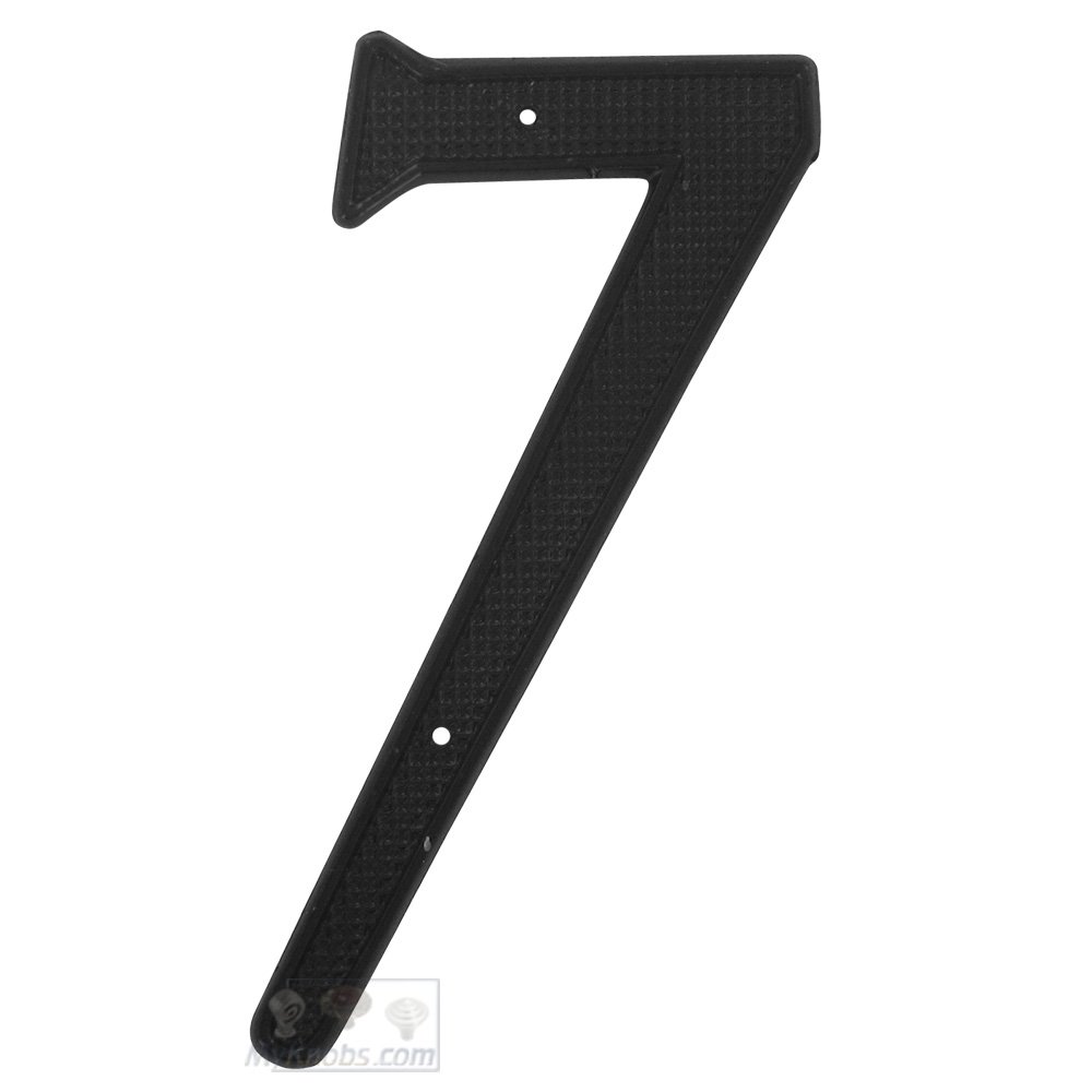 4" Zinc Die Cast House Number #7 in Black