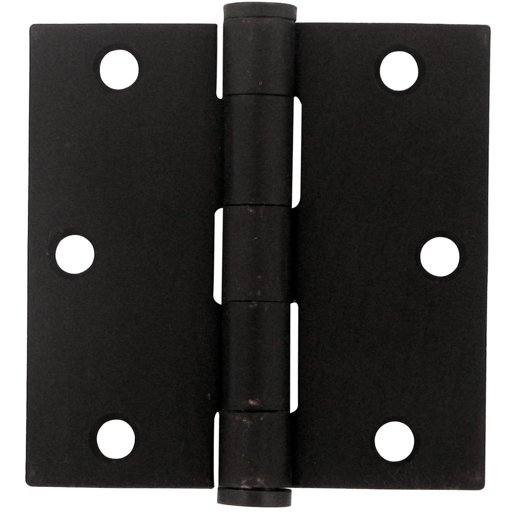 3 1/2" x 3 1/2" Heavy Duty Square Door Hinge (Sold as a Pair) in Oil Rubbed Bronze