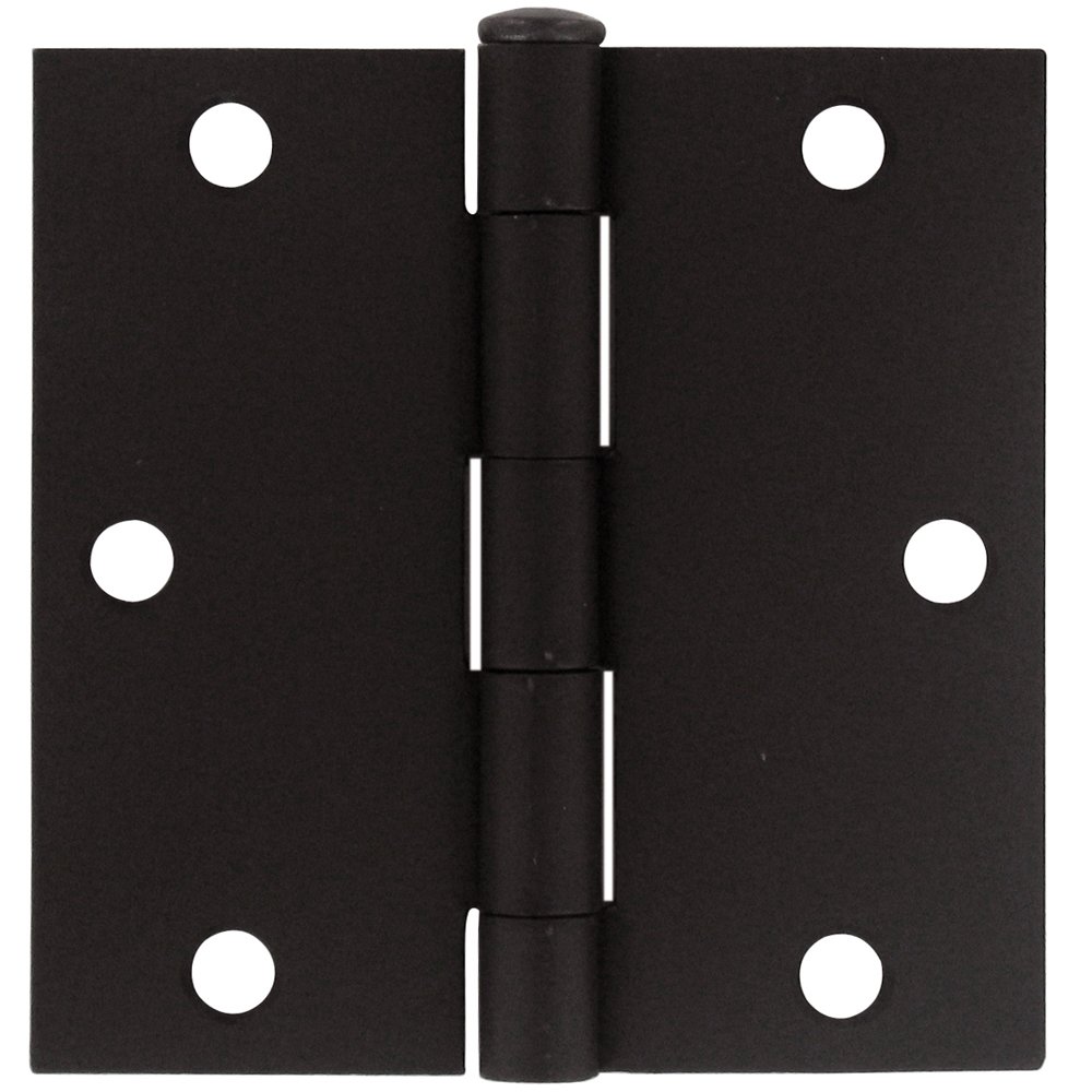 3 1/2" x 3 1/2" Residential Square Door Hinge (Sold as a Pair) in Oil Rubbed Bronze