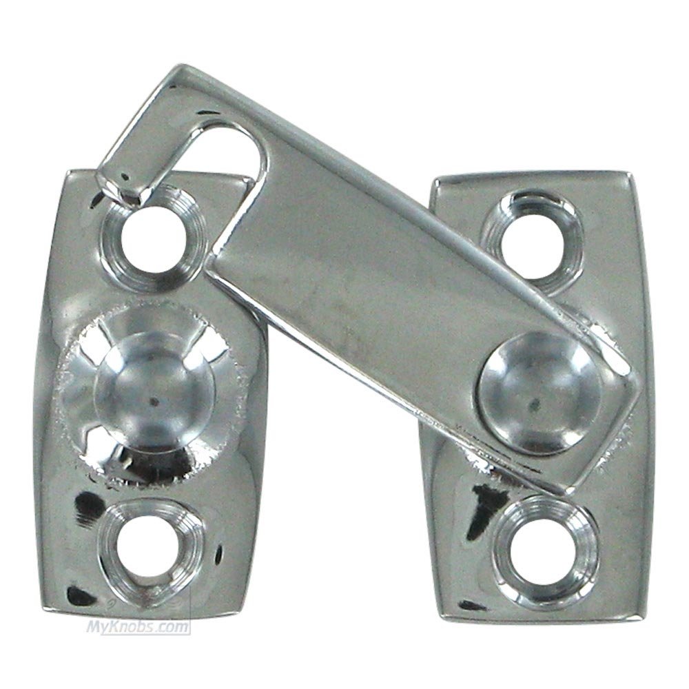 Solid Brass 5/8" Shutter Bar/Door Latch in Polished Chrome