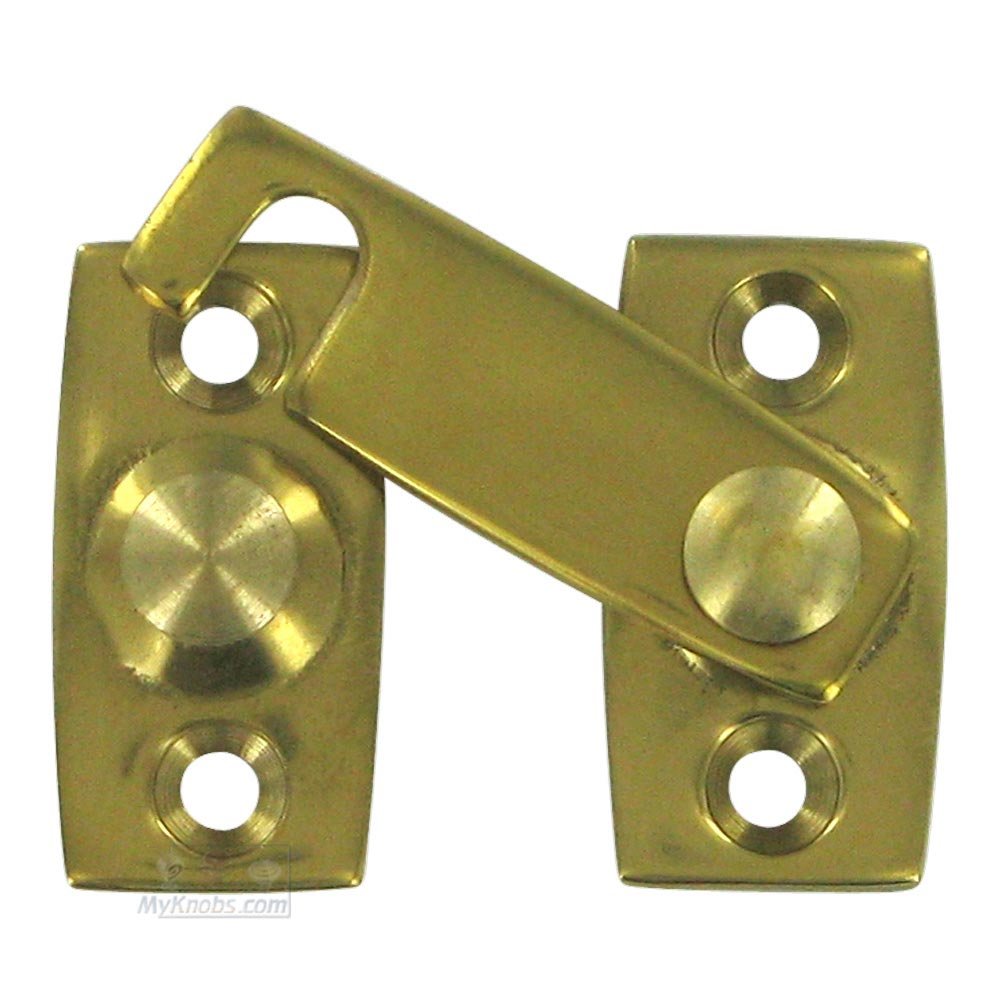 Solid Brass 5/8" Shutter Bar/Door Latch in Polished Brass
