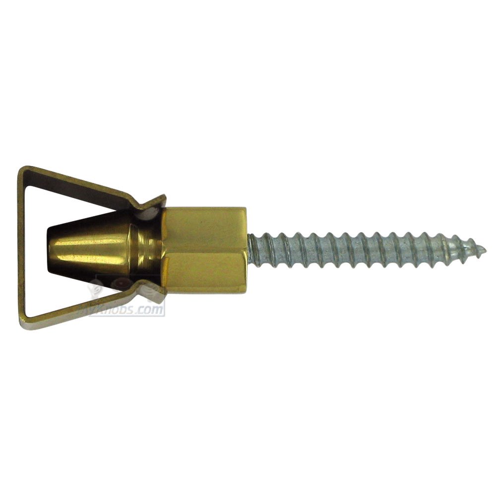 Solid Brass 1 1/4" Shutter Door Holder in Polished Brass