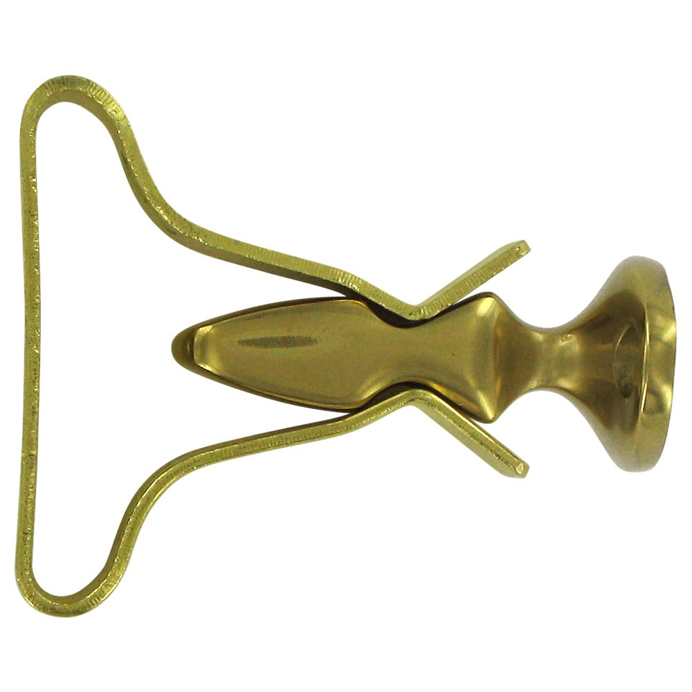 Solid Brass 2 3/4" Shutter Door Holder in Polished Brass