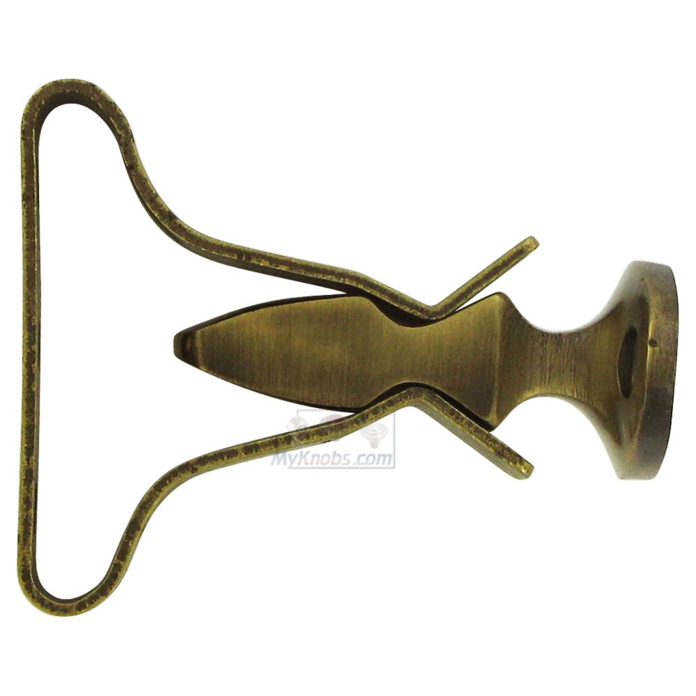 Solid Brass 2 3/4" Shutter Door Holder in Antique Brass