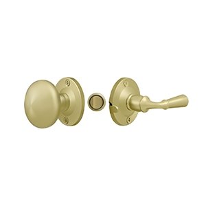 Solid Brass Mortise Lock Storm Door Latch in Polished Brass
