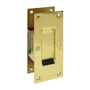 Decorative Passage Pocket Lock 6" in Polished Brass