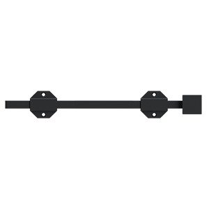 Solid Brass 12" Modern Surface Bolt in Paint Black