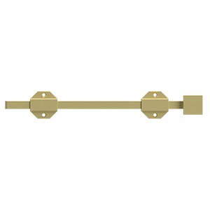 Solid Brass 12" Modern Surface Bolt in Polished Brass