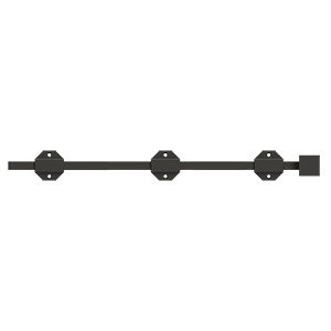 Solid Brass 18" Modern Surface Bolt in Oil Rubbed Bronze