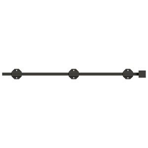Solid Brass 24" Modern Surface Bolt in Oil Rubbed Bronze