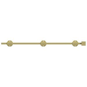 Solid Brass 24" Modern Surface Bolt in Polished Brass