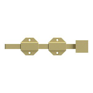 Solid Brass 8" Modern Surface Bolt in Polished Brass