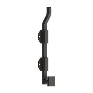 Solid Brass 10" Modern Offset Surface Bolt in Oil Rubbed Bronze