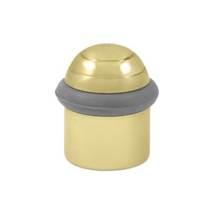 Round Universal Floor Bumper Dome Cap 1 1/2" in Polished Brass