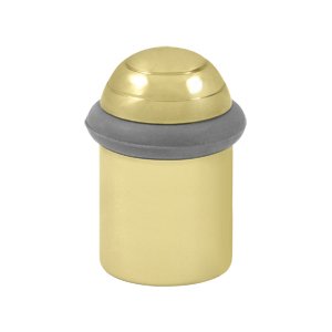Round Universal Floor Bumper Dome Cap 2" in Polished Brass