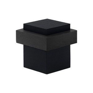 1 1/4" Square Universal Floor Bumper in Paint Black