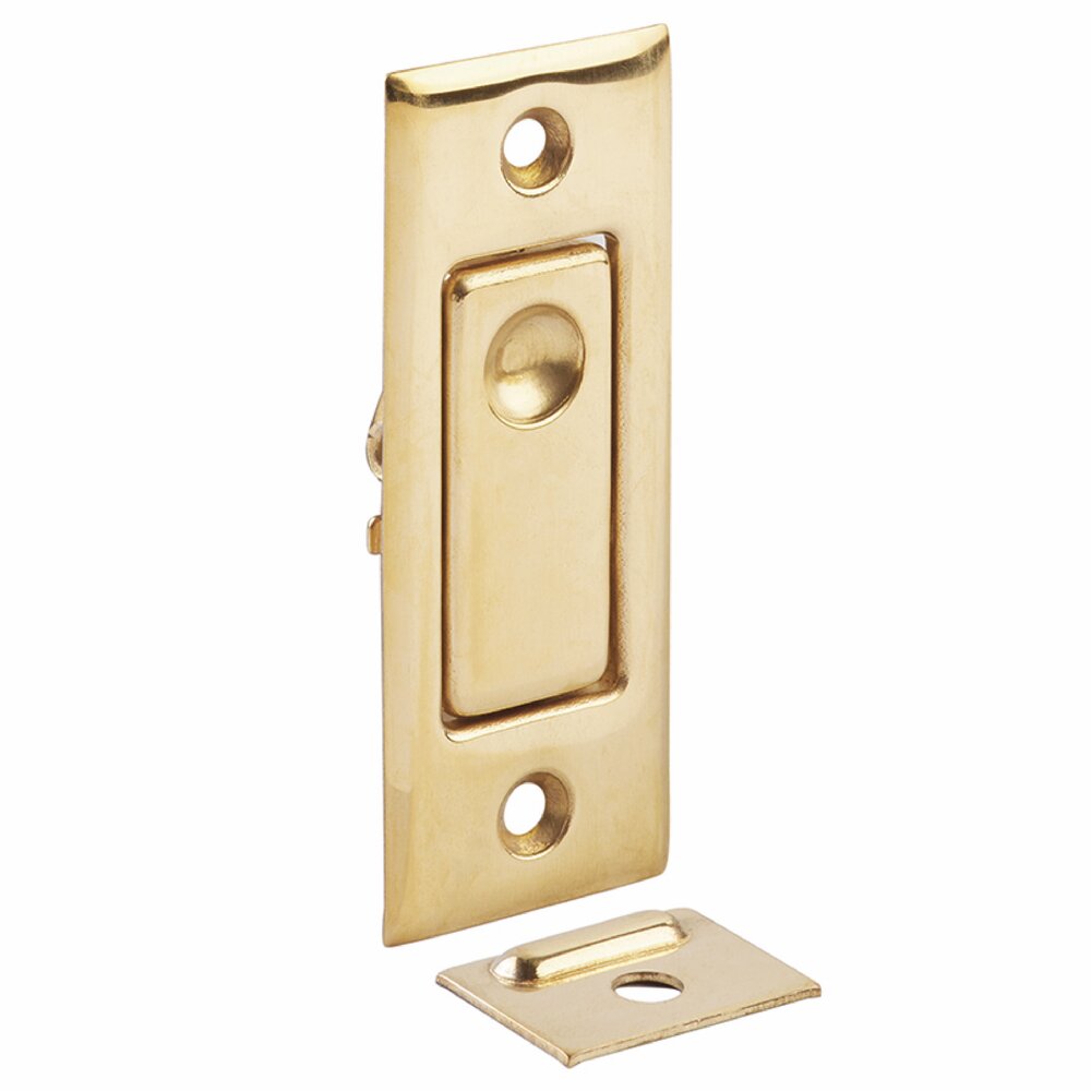 Jamb Bolt in Unlacquered Brass