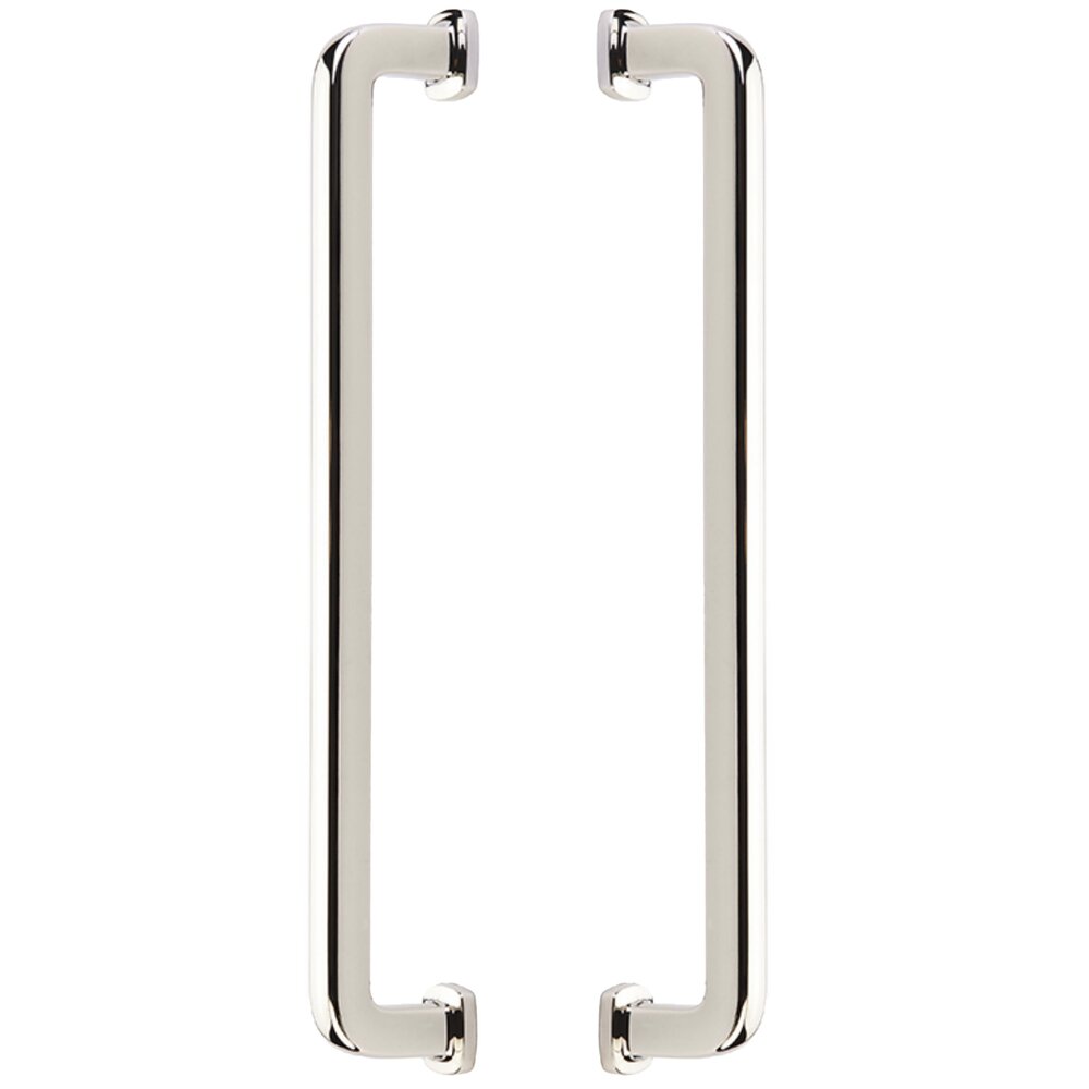 12" Centers Back to Back Door Pull in Polished Nickel
