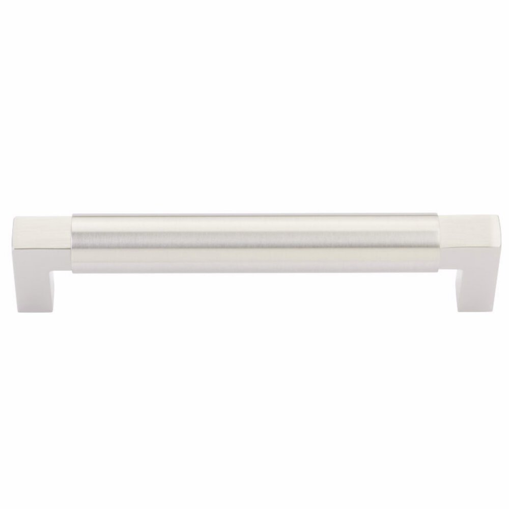8" Centers Smooth Hercules Concealed Surface Mount Door Pull in Satin Nickel
