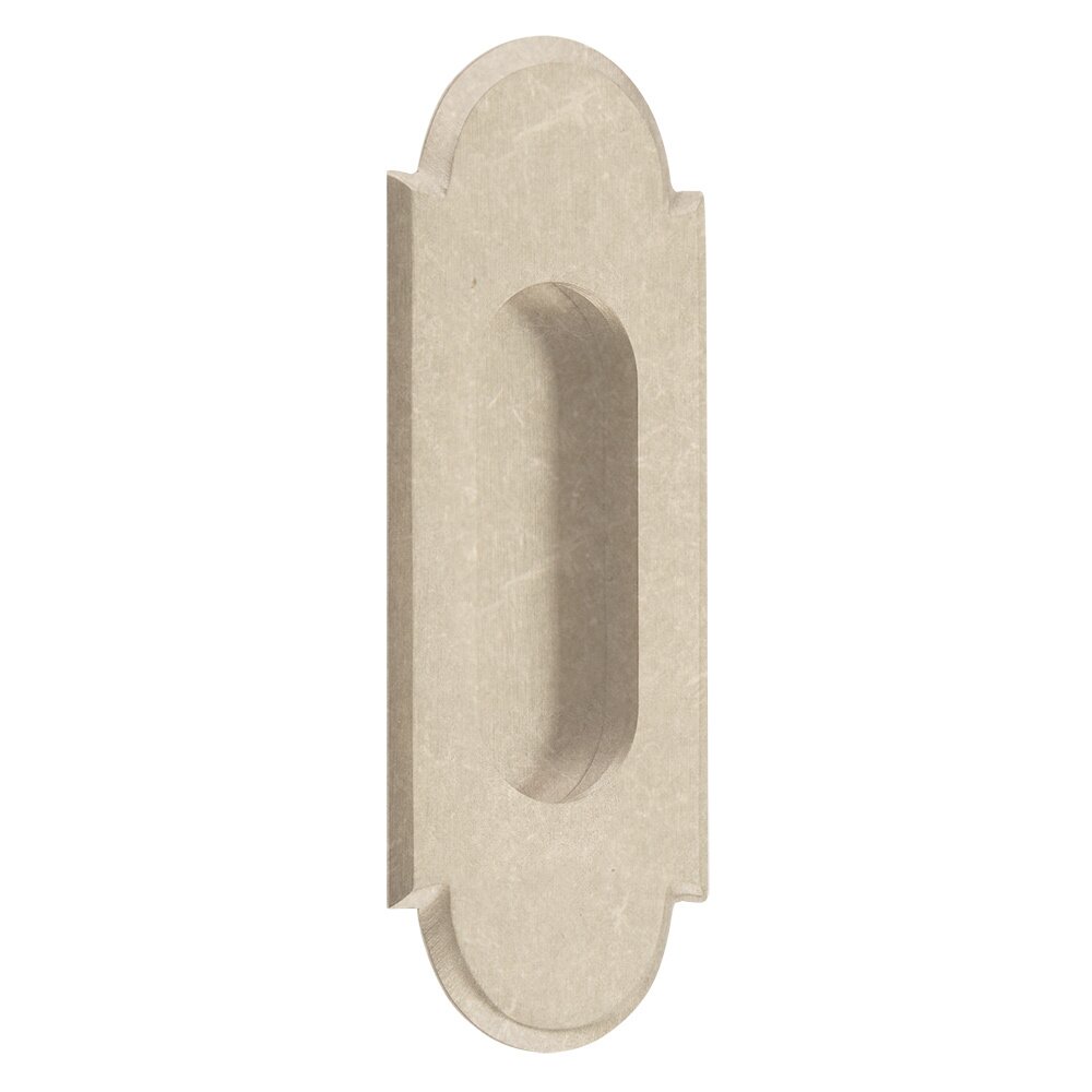 5" #8 Arch Flush Pull in Tumbled White Bronze