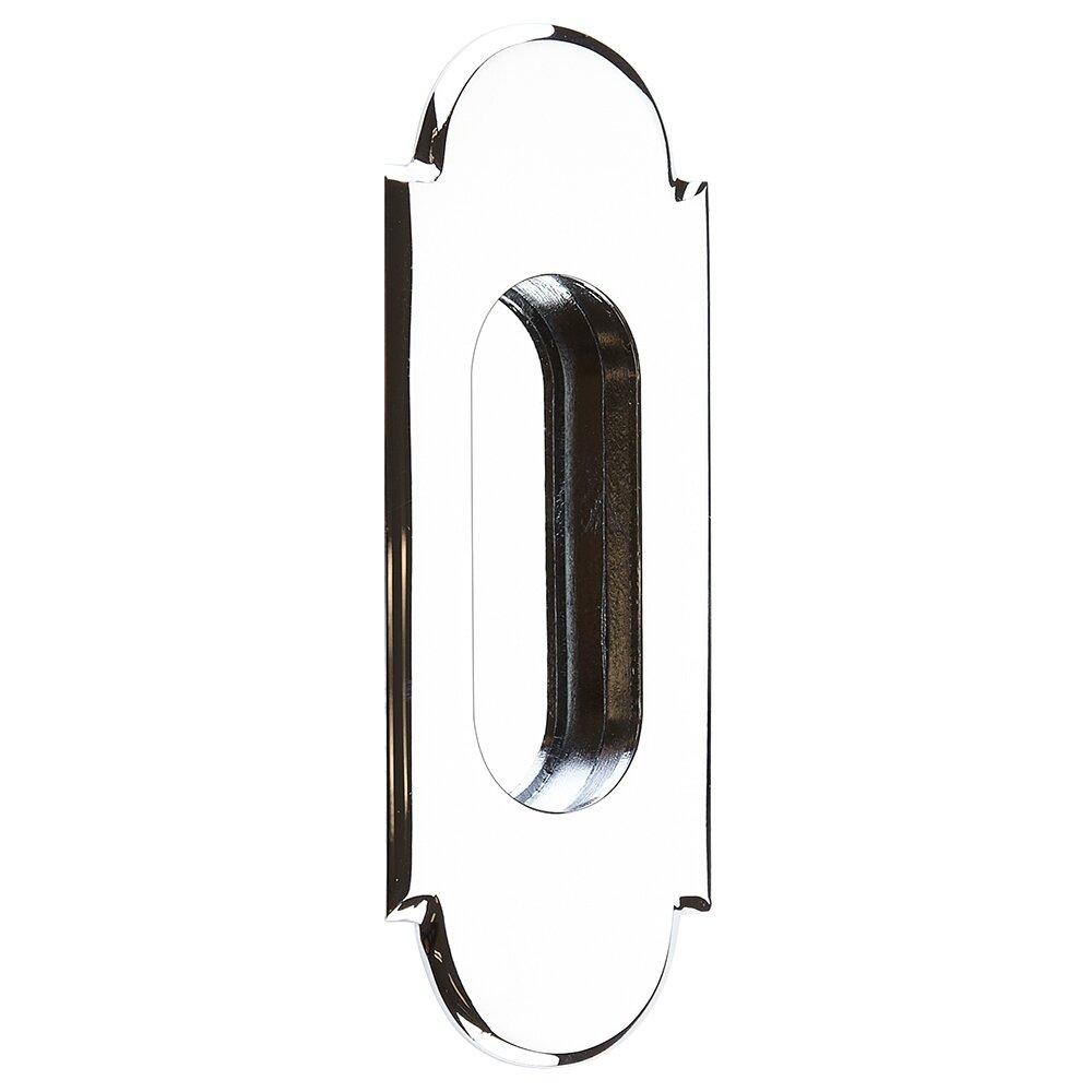 5" #8 Arch Flush Pull in Polished Chrome