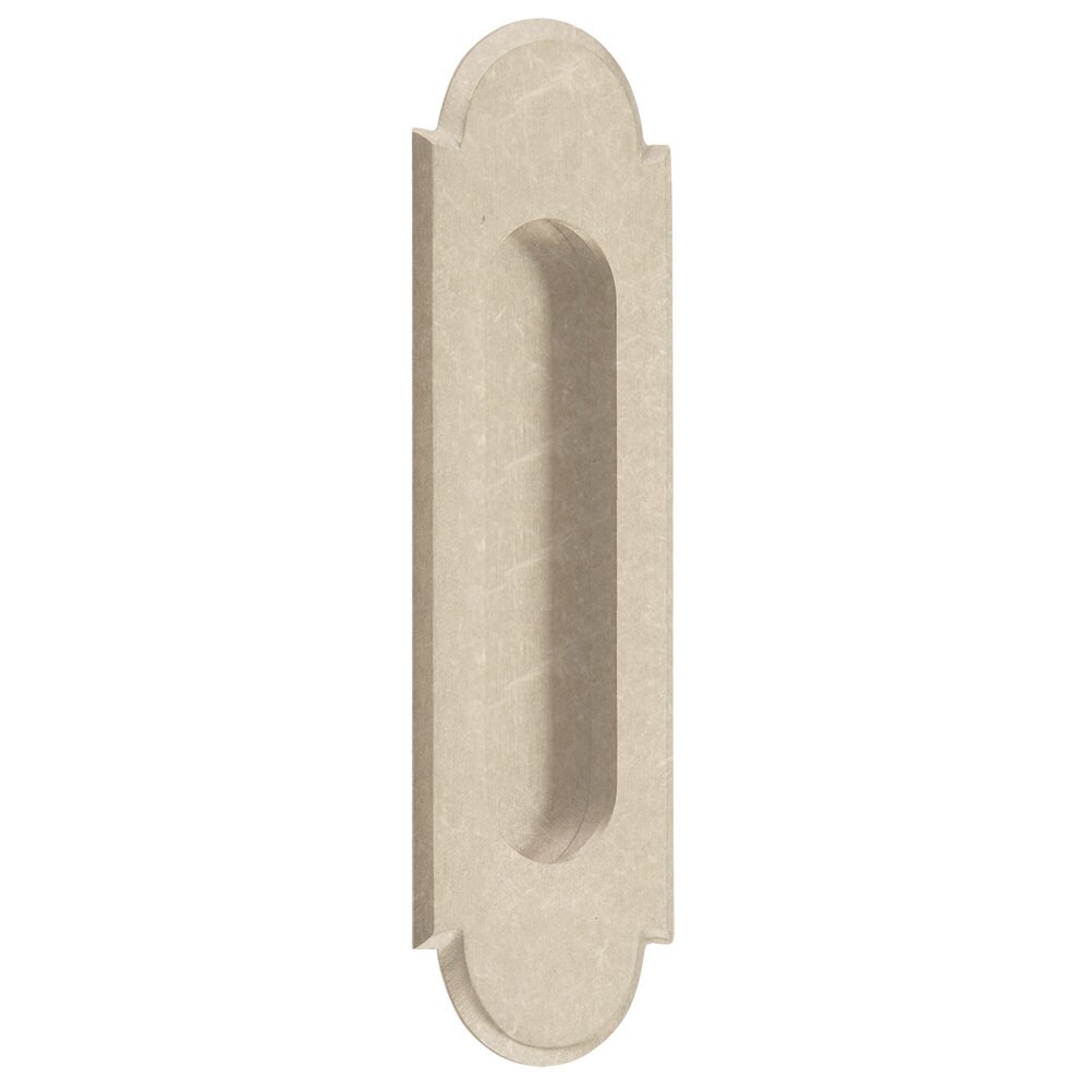 6" #8 Arch Flush Pull in Tumbled White Bronze