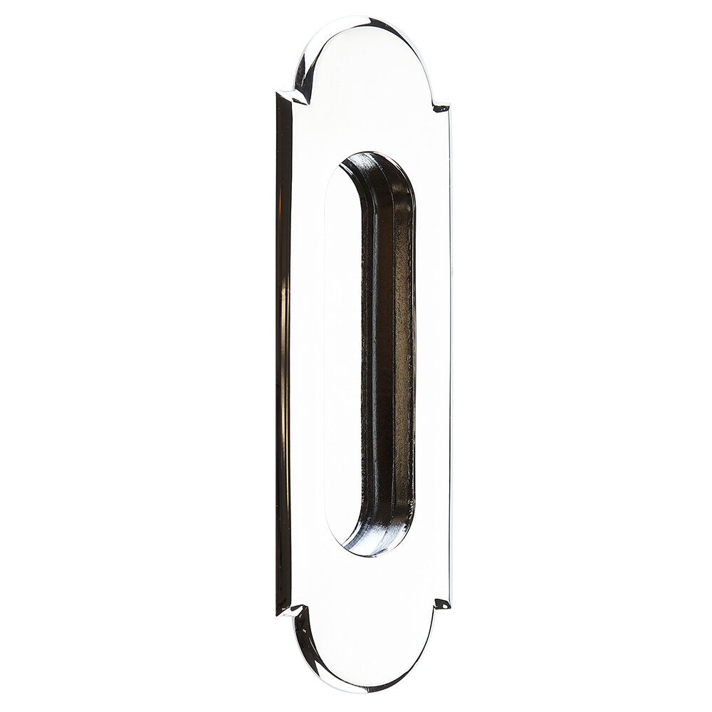6" #8 Arch Flush Pull in Polished Chrome