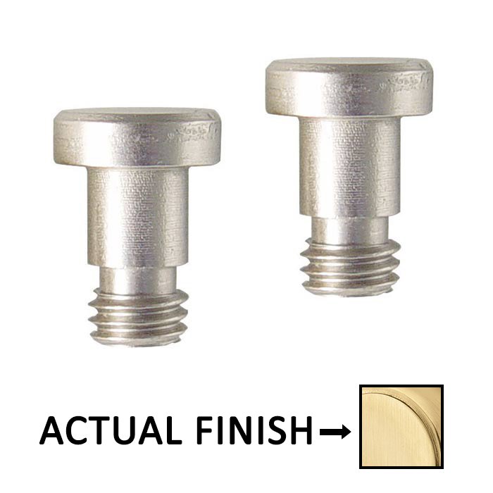 Extended Button Tip in Satin Brass