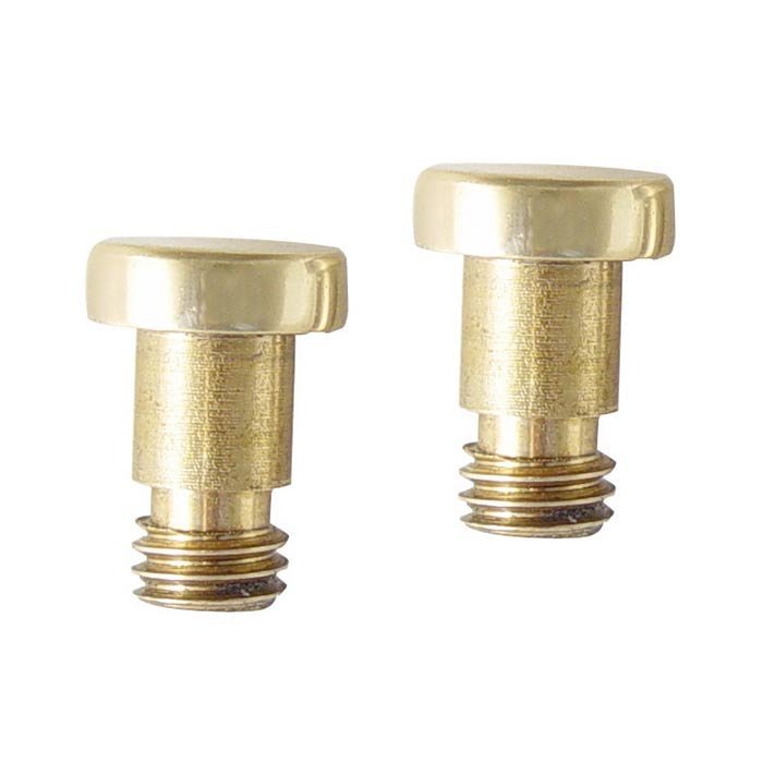Extended Button Tip in Polished Brass