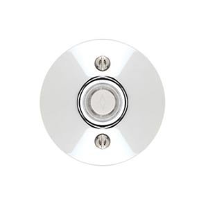 Illuminated Modern Door Bell in Polished Chrome