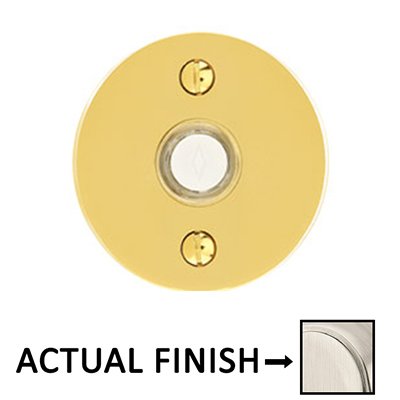 Illuminated Disk Door Bell in Satin Nickel