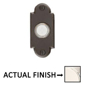 Illuminated Small Door Bell in Lifetime Polished Nickel