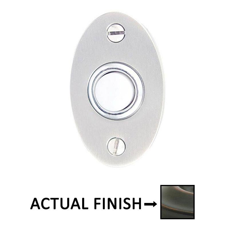 Illuminated Small Oval Door Bell in Oil Rubbed Bronze