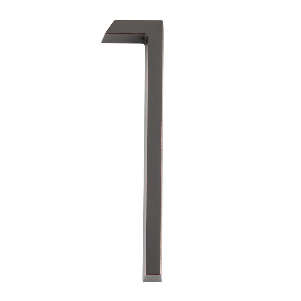 #1 Modern House Number in Oil Rubbed Bronze