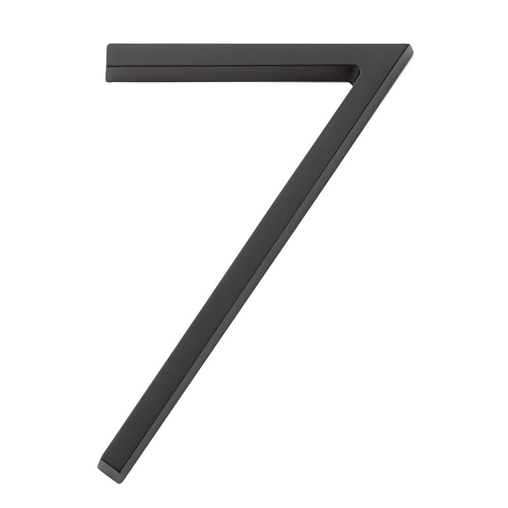 #7 Modern House Number in Flat Black