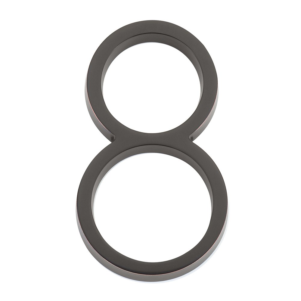 #8 Modern House Number in Oil Rubbed Bronze