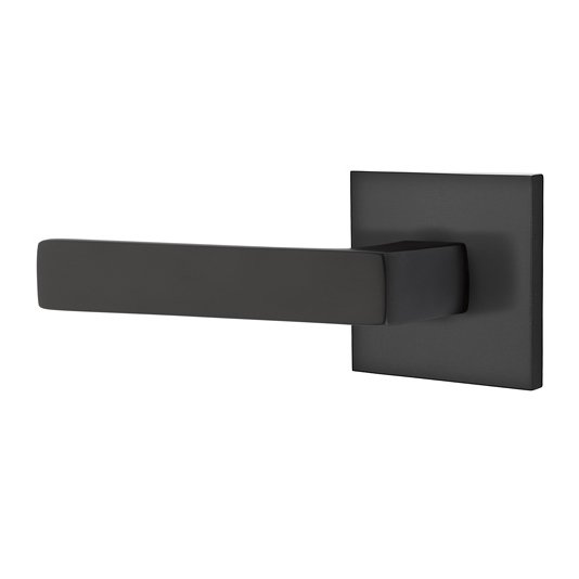 Single Dummy Dumont Left Handed Lever with Square Rose in Flat Black