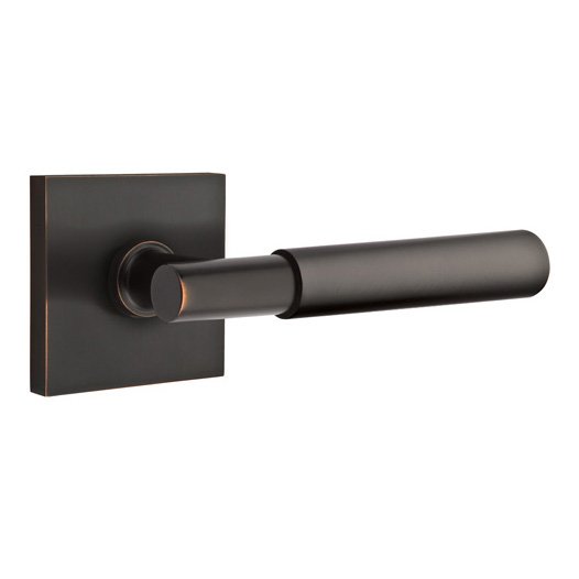 Single Dummy Myles Right Handed Lever with Square Rose in Oil Rubbed Bronze