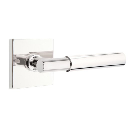 Single Dummy Myles Right Handed Lever with Square Rose in Polished Chrome